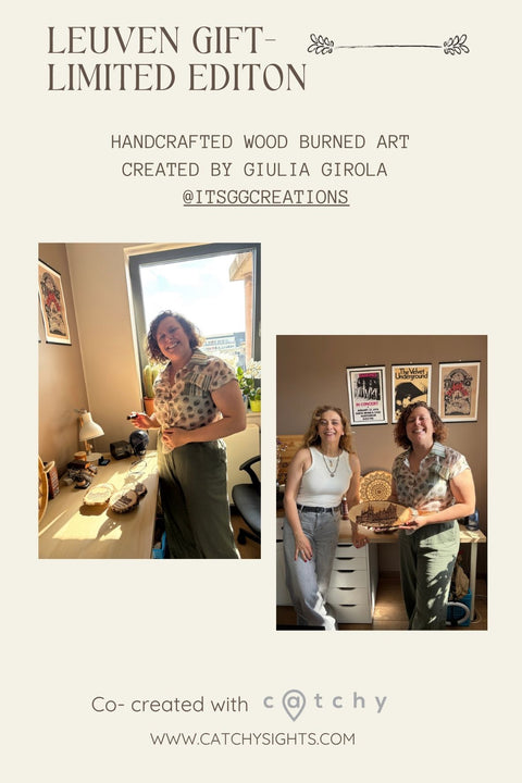 Handcrafted Wood Burned Art - Old Town Hall