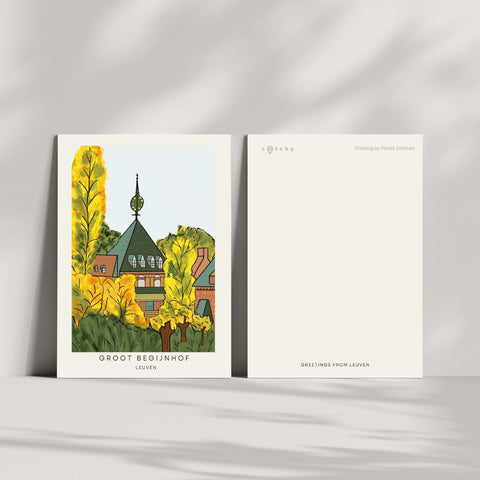 Postcard- Groot Begijnhof in Fall