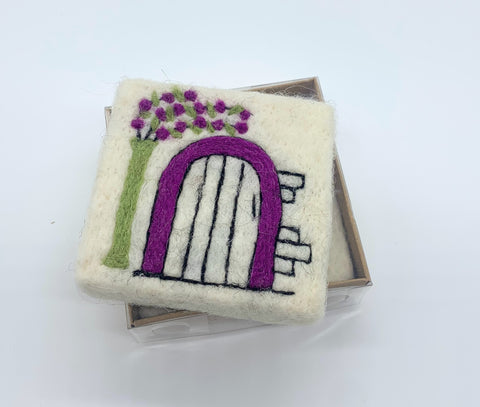 A natural soap encased in soft, felted wool, designed for gentle exfoliation and rich lather. The eco-friendly Felted Soap – Old Door offers a luxurious cleansing experience, leaving the skin soft and refreshed