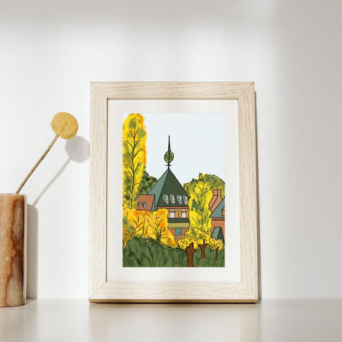 Celebrate the charm of the Great Beguinage in Leuven, a UNESCO World Heritage Site, with the vibrant new postcard.