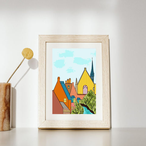 Celebrate the charm of the Great Beguinage in Leuven, a UNESCO World Heritage Site, with the vibrant new postcard.