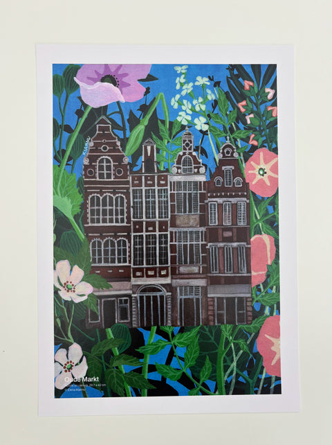 Poster- Oude Markt in Bloom
