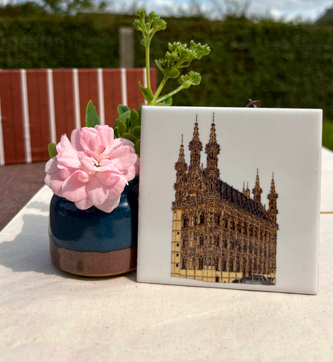 Coaster Set, Ceramic- Leuven Landmarks