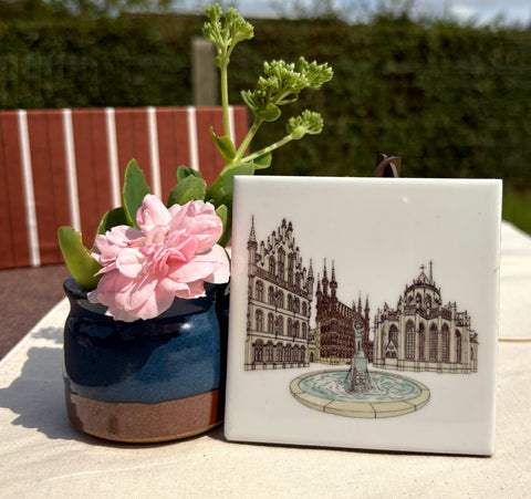 Coaster, Mini Ceramic Set – Leuven Landmarks