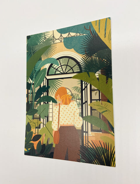 Featuring detailed illustrations of the city’s iconic corner, Botanical Garden, this postcard is a perfect memento or gift for those who appreciate the city's historical beauty.