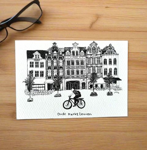 Postcard Set -Leuven in Lines