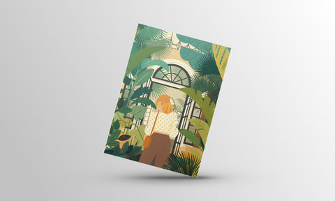 Featuring detailed illustrations of the city’s iconic corner, Botanical Garden, this postcard is a perfect memento or gift for those who appreciate the city's historical beauty.