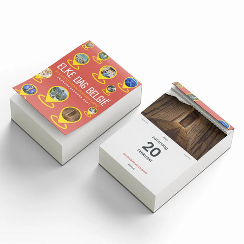 2027 DAILY TEAR-OFF CALENDAR: BELGIUM EVERY DAY