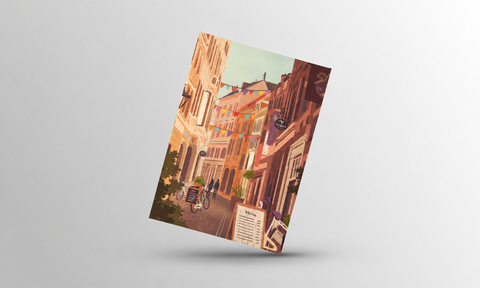 Postcard- Walking Through Mechelsestraat, Leuven