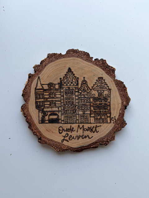 Handcrafted Wood Burned Art-Oude Markt
