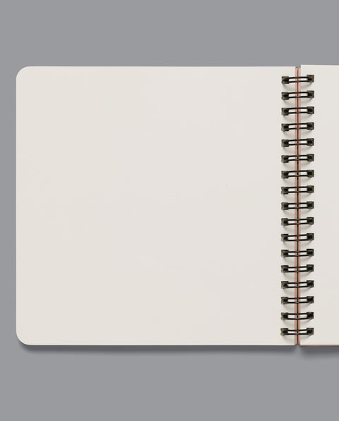 Spiral-bound Leuven notebook featuring Arenberg Castle and KU Leuven Library designs. Sturdy hardcover with durable metal binding and 80 acid-free blank pages. Compact 15x15 cm size, perfect for sketching, writing, or note-taking. A stylish and practical gift for Leuven lovers, students, and creatives.