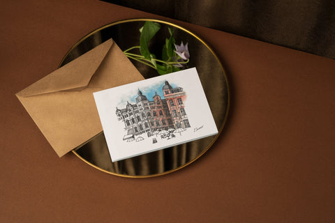 Postcard- Martelarenplein, Leuven