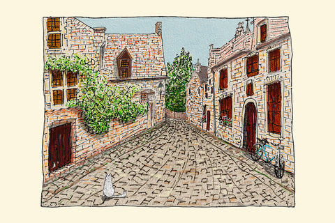 Postcard- Groot Begijnhof Mosaic Dreams
