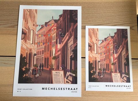Poster – Walking Down to  Mechelsestraat
