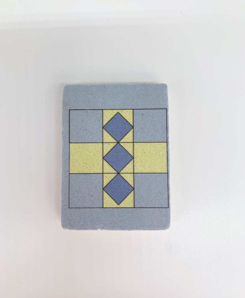 Stone magnet - Bouts Pattern 3