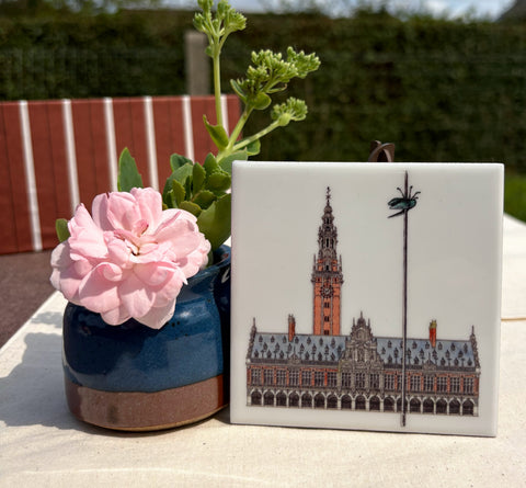 Ceramic Coaster – Ladeuzeplein Leuven