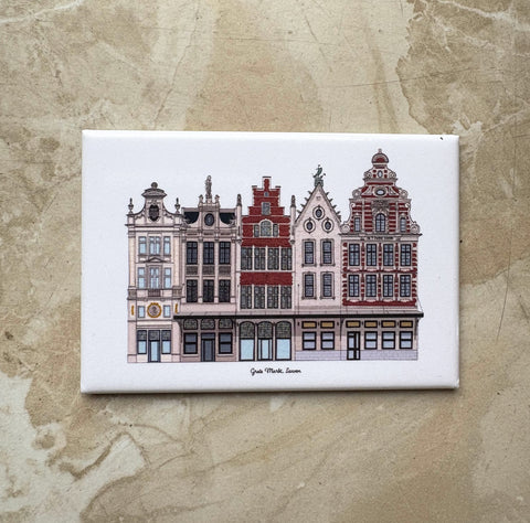 Fridge Magnet- Heritage Houses of Grote Markt