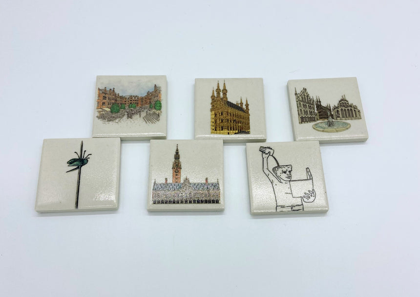 Fridge Magnet Set- Leuven Landmarks