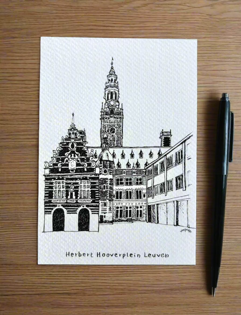 Leuven in Lines – Limited Edition Postcard Set