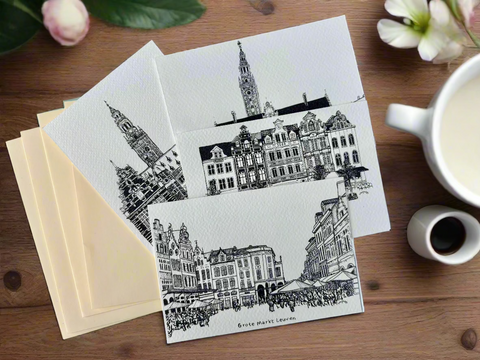 Leuven in Lines – Limited Edition Postcard Set