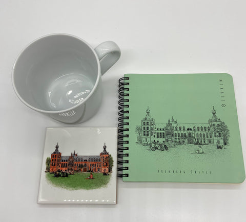 Stylish ceramic coaster featuring Arenberg Castle.  Leuven’s iconic place. Made from durable ceramic with a soft EVA backing to protect surfaces. Perfect for home, office, or as a unique Leuven souvenir. Square design (10 x 10 cm), ideal for cups and mugs. A must-have keepsake for Leuven lover