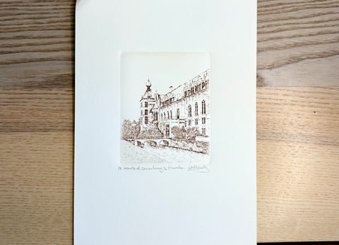 Poster (Etching Print)-  Kasteel Arenberg te Heverlee