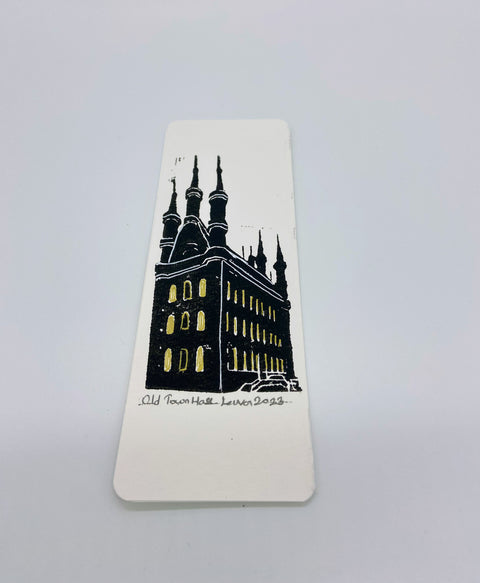 Bookmark – Old Town Hall (Lino Print)