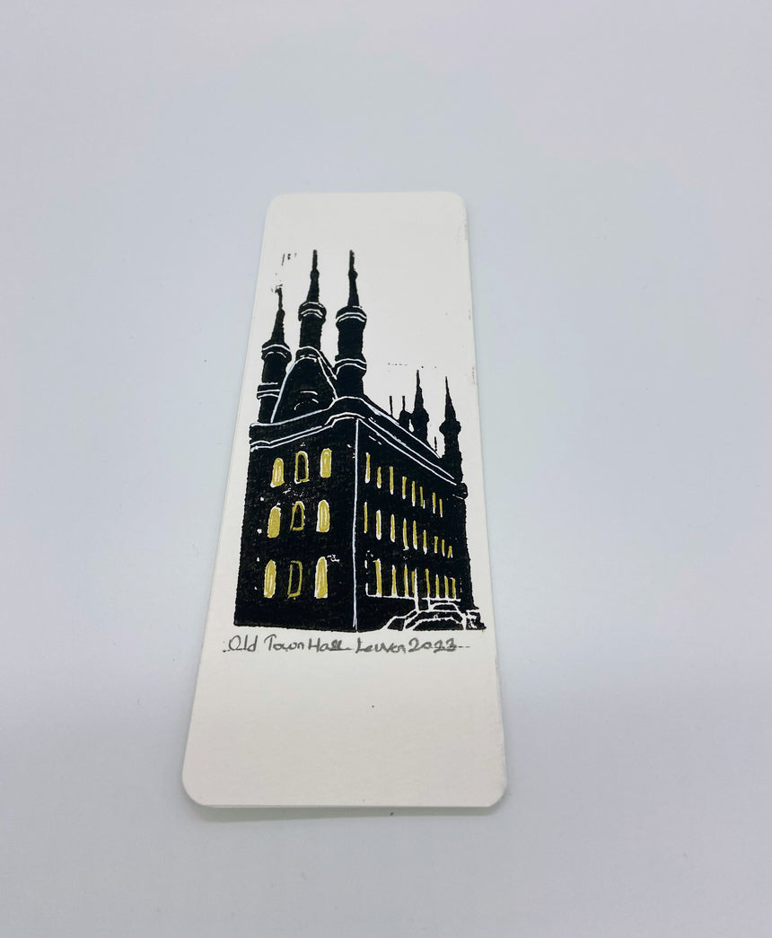 Lino print Book Mark- Old Town Hall