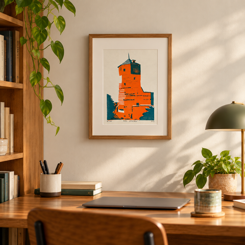 Justus Lipsiustoren- Limited Edition Lino Print
