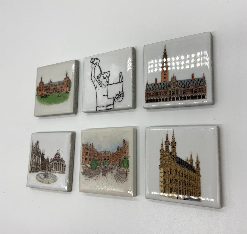 Fridge Magnet Set- Leuven Landmarks