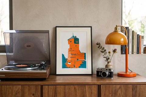 Justus Lipsiustoren- Limited Edition Lino Print