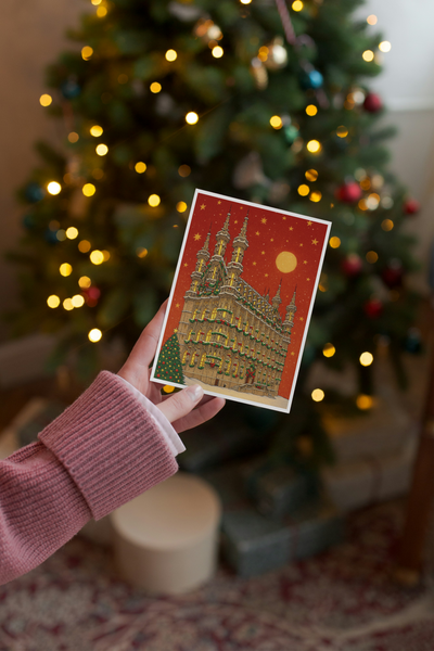 Postcard- Merry Christmas Leuven