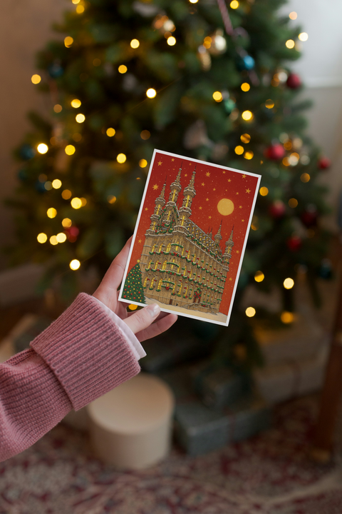 Postcard- Merry Christmas Leuven