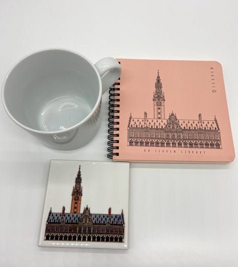 Ceramic Coaster - University Library Illustration