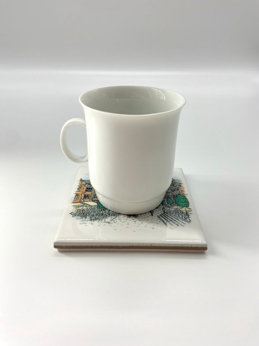 Ceramic Coaster 'Oude Markt'