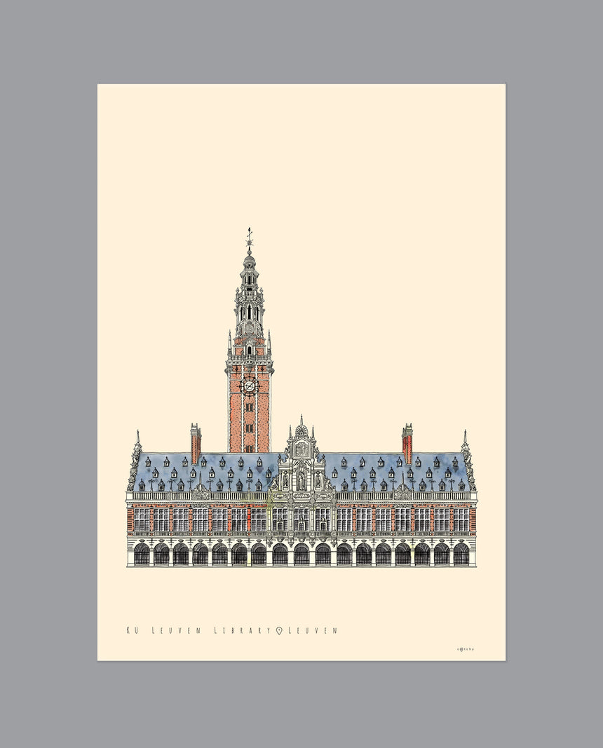Poster 'Leuven Library'