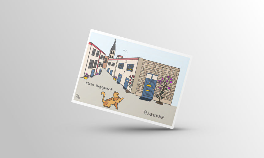Leuven Postcard- Klein Begijnhof