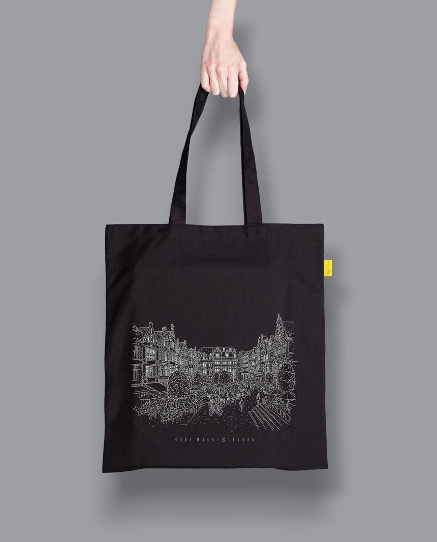 Tote Bag (black) 'Oude Markt'